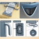 image 9 of HOMCOM Kettle and Toaster Set, 1.7L 3000W Rapid Boil Jug Kettle with Otter Thermostat, Limescale Filter, 2 Slice Toaster with 7 Browning Controls, Crumb Tray, Blue | Blue