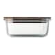image 2 of MidOcean Vitrio Lunch Glass 800ml Lunch Box | Clear | Transparent | One Size | 1