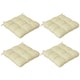 image 9 of Outsunny Set of 4 Outdoor Seat Cushions Water Repellent Seat Pads with Ties 