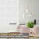 image 8 of NOVECRAFTO Decorative 3D Wall Panels (50cm x 50cm) 3D Diamond Design PVC Cladding Panel