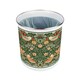 image 3 of Strawberry Thief Food Waste Caddy - Metal 2L Green Decorative Kitchen Compost Bin