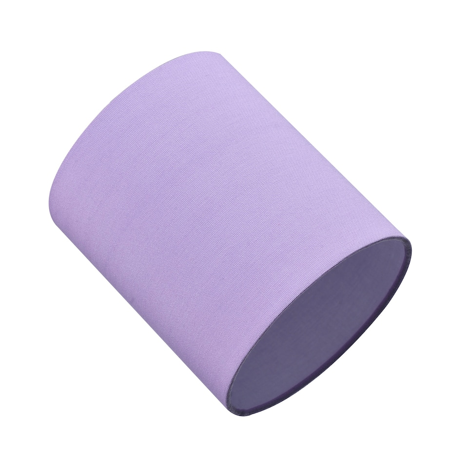 image 1 of Contemporary and Elegant Soft Lilac Linen Fabric 18cm High Cylinder Lamp Shade | Purple
