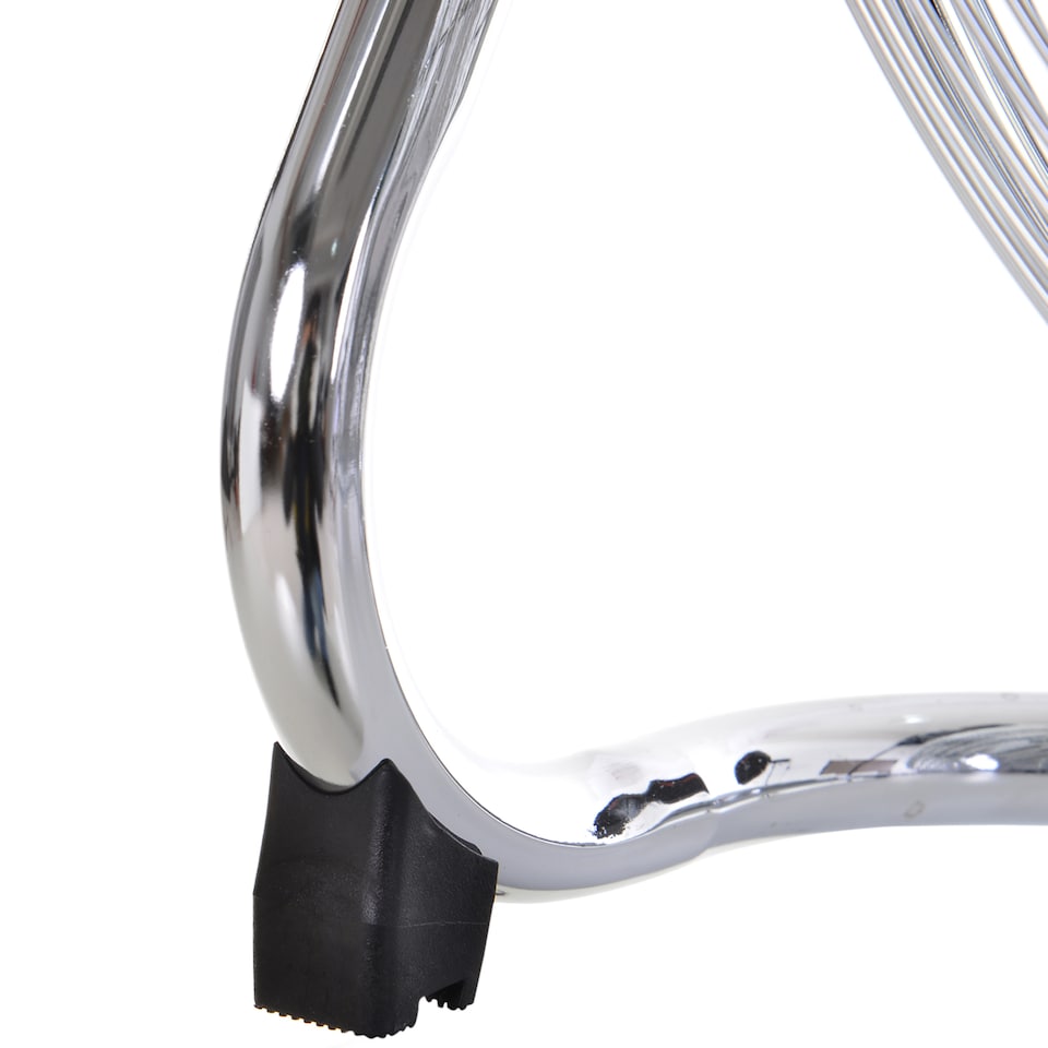 image 1 of HOMCOM 20 Chrome Metal Floor Fan with Tilting, High Velocity, 3 Speed, Portable Gym Fan for Home Office, Silver