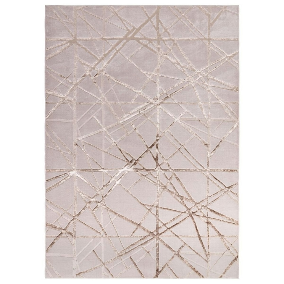 image 1 of Modern Rug, Abstract Rug for Bedroom, & LivingRoom, Stain-Resistant Modern DiningRoom Rug with 8mm Thick-240cm X 340cm Silver | 240cm X 340cm
