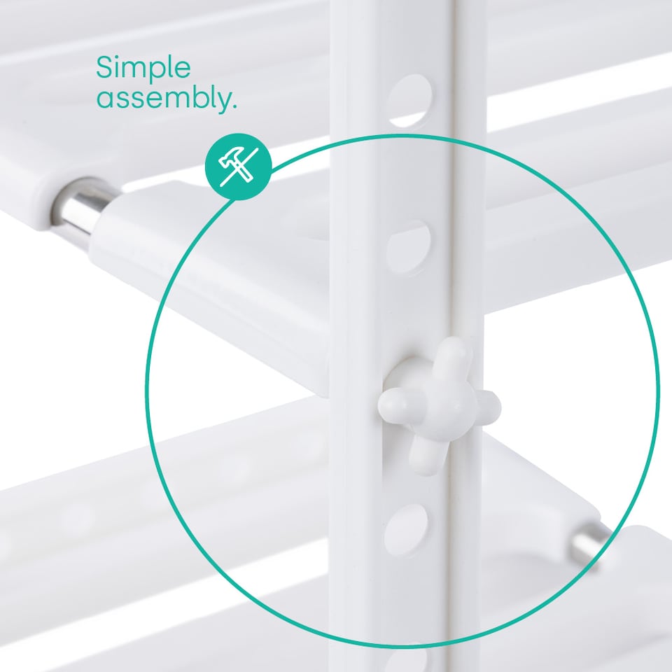 image 1 of Under Sink Storage Shelf White