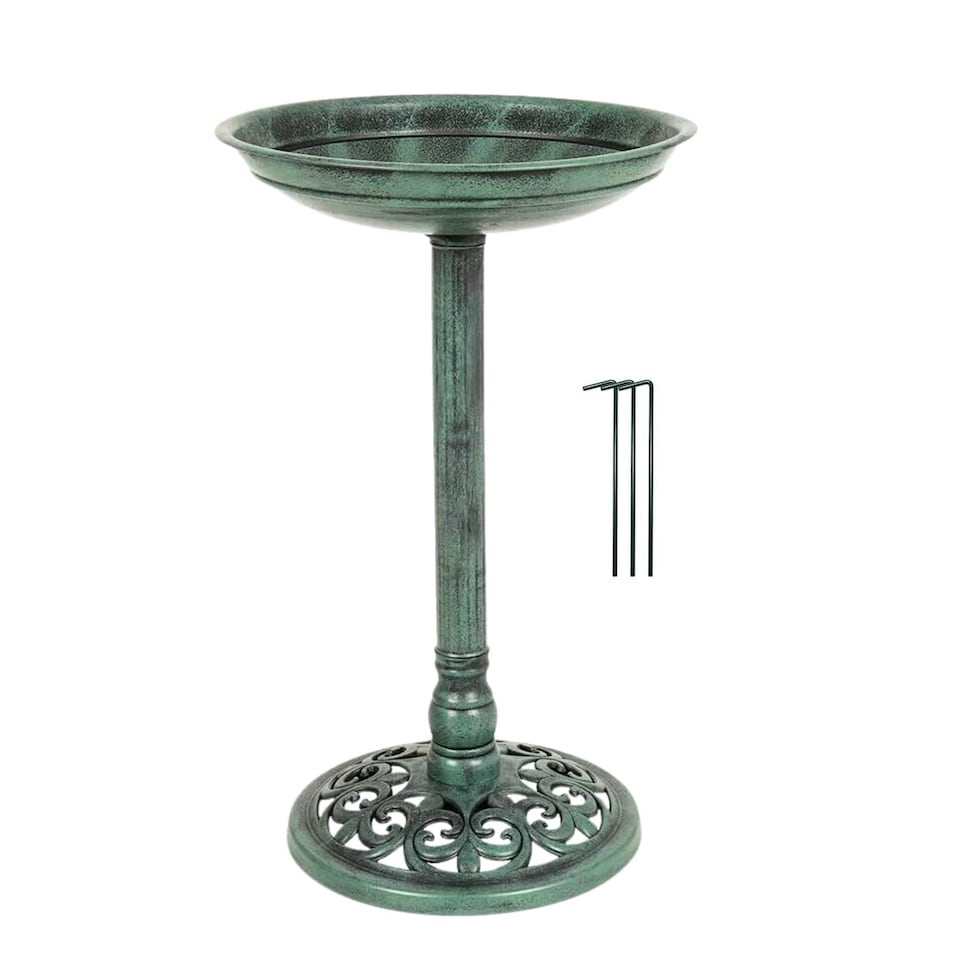 image 1 of Marco Paul Traditional Blue Bird Baths For The Garden