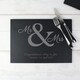 image 3 of Personalised Mr & Mrs Slate Placemat Black