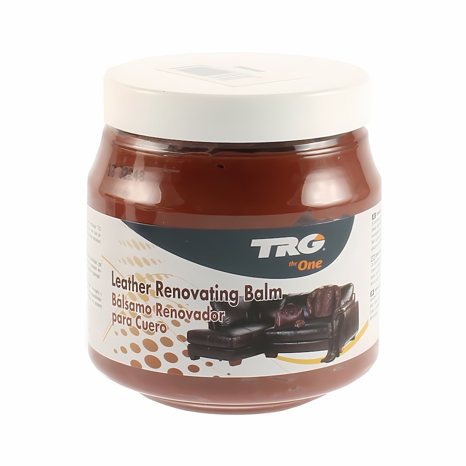 image 1 of TRG Leather Renovating Balm for Colour Restoration of Smooth Leather 300ml | Brown | Cognac