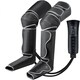 image 1 of GEEPAS 3-in-1 Foot Calf Thigh Massager with Hand-held Controller, Black