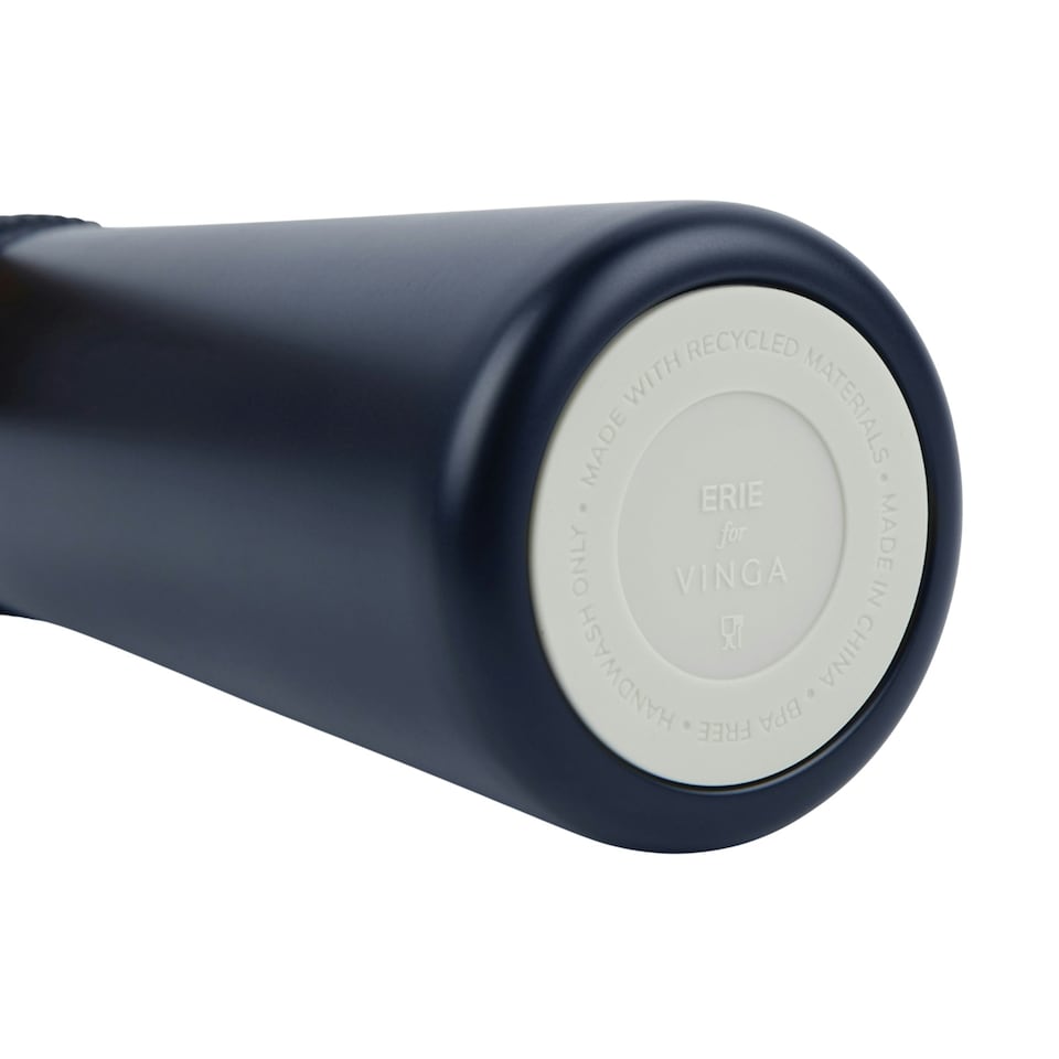 image 1 of Vinga Erie Recycled Stainless Steel 450ml Water Bottle - Blue - One Size Blue | One Size