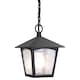 image 1 of York 1 Light Outdoor Ceiling Chain Lantern Black IP43, E27