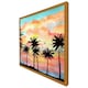 image 4 of Palm trees at sunset (Picutre Frame) Brown | M