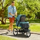 image 6 of PawHut 3 Wheel Pet Stroller, for Medium Small Dogs, Foldable Cat Pram - Green