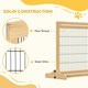 image 5 of PawHut Adjustable Wooden Pet Gate Freestanding Dog Barrier for Doorway