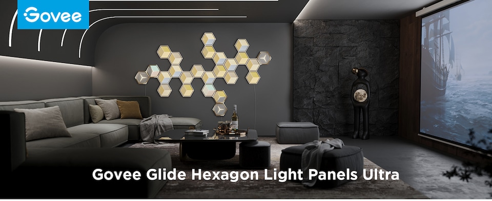 image 1 of Govee Glide Hexagon Light Panels Ultra 7Pack