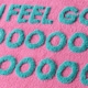 image 3 of I Feel Good Slogan Bath Mat Non Slip, Colourful Tufted Rug Pink