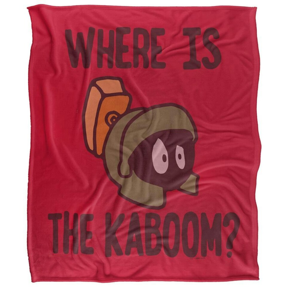 image 1 of Looney Tunes Wheres The Kaboom? Doodle Blanket - Multicoloured - One Size