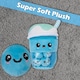 image 9 of Boba Tea Soft Toy Cute Plushie Huggable Cuddly Stuffed Toy Gift 25cm Blue