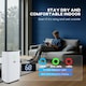 image 8 of HOMCOM 20L/Day Portable Quiet Dehumidifier for Home, Electric Air De-Humidifier