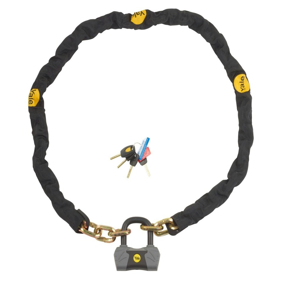 image 1 of YALE MAXIMUM SECURITY CHAIN & LOCK 1800MM SS GOLD