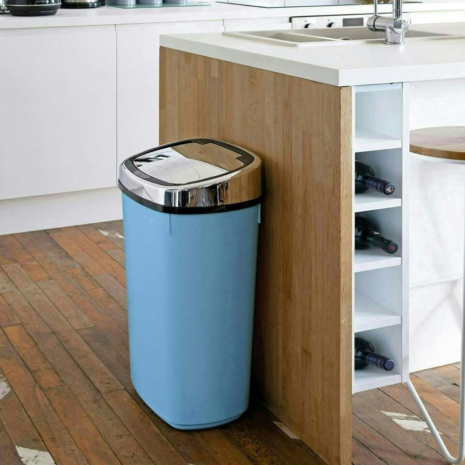image 1 of Dihl 50L Sensor Bin Blue / Chrome Blue | 50