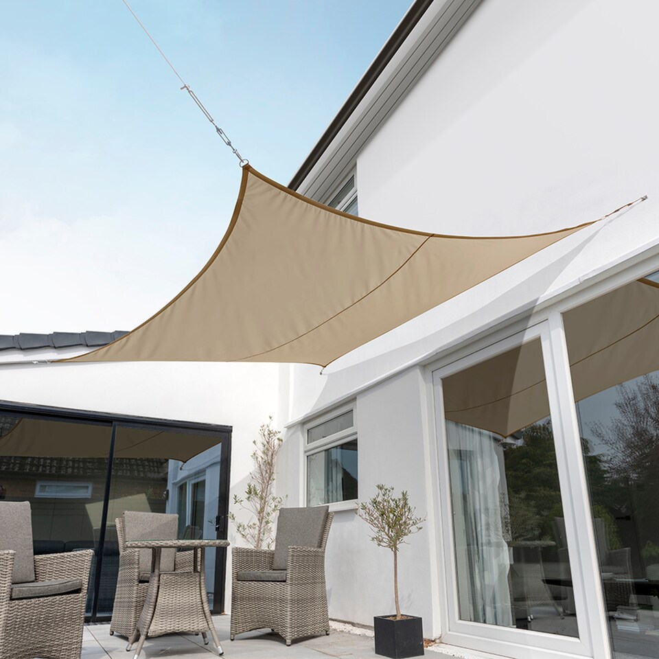 image 1 of 2m Square Waterproof Mocha Sun Shade Sail