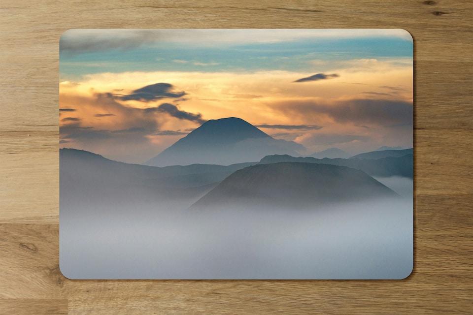 image 1 of View of mount Bromo in morning time (Placemat & Coaster Set) (Placemat & Coaster Set)