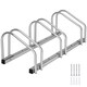 image 1 of Bicycle Rack Parkley -  floor or wall-mounted, coated steel, easy to install | Grey | silver | S | 1