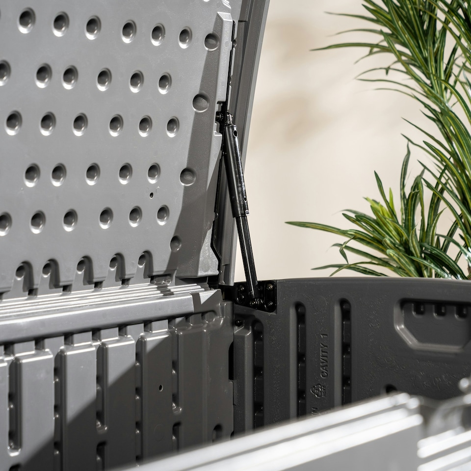 image 1 of Suncast Montana 757L Storage Box - Peppercorn Grey | Grey