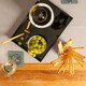 image 7 of Argon Tableware 3x Serving Trays - 34.5 x 25cm - Rectangular Tray Metallic Decorative Breakfast Tray Melamine Food Tray | Black | Black | One Size | 3