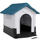 image 1 of PawHut Dog Kennel for Outside, for M and L Dogs, 101 x 88 x 99cm, Blue