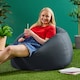 image 2 of Icon Kingston Adult Classic Indoor Outdoor Bean Bag, Charcoal Grey