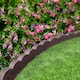 image 5 of Recycled Rubber Scallop Garden Edging Border - Brown - Pack of 4 | Brown | Brown | Pack of 4 | 1