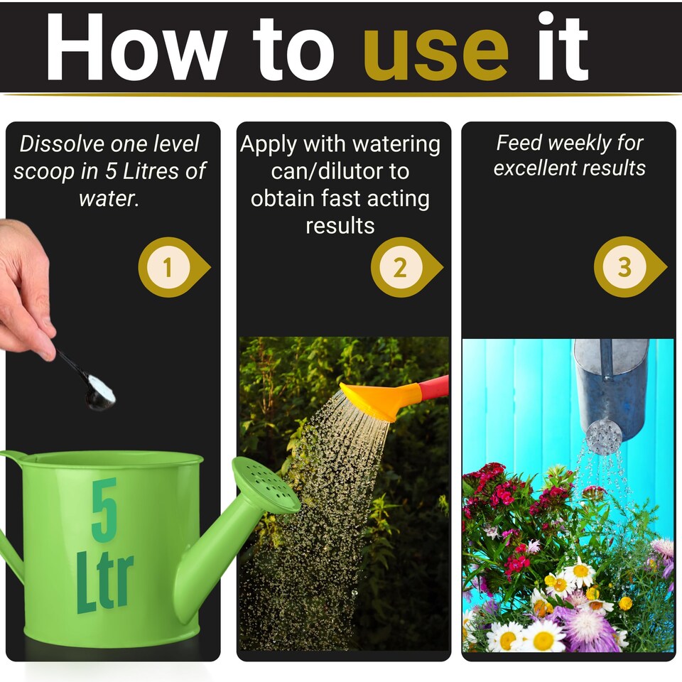 image 1 of All Purpose Flower Soluble Plant Food - Nutrient Rich & Fast Acting Flower Fertiliser with Balanced NPK Formula