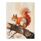 image 3 of Red Squirrel On Tree Branch Drawing Living Room Black Framed Wall Art Print A4
