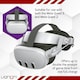 image 3 of Venom Power Strap for Meta Quest 3 - Padded Headstrap with Integrated Power Bank White | Grey