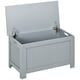 image 1 of HOMCOM Storage Box Toy Chest Cabinet Unit Organizer with Safety Hinges White