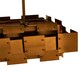 image 2 of Interiors by Premier Metal Brass Finish Pendant Light With Eight Bulbs