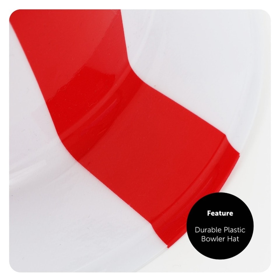 image 1 of Pack of 1 28 Piece England Set - Flags, Bunting, Tattoos, Inflatables & Hats Red | One Size