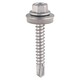 image 1 of Timco - Metal Construction Light Section Screws - Hex - EPDM Washer - Self-Drilling - Exterior - Silver Organic (Size 5.5 x 100 - 100 Pieces)