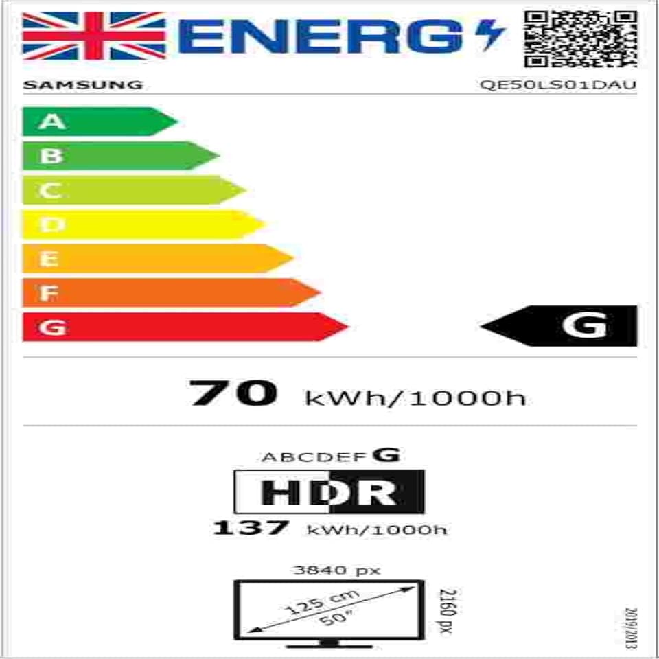 image 1 of Samsung 50 inch The Serif Smart 4K HDR QLED TV - QE50LS01DA