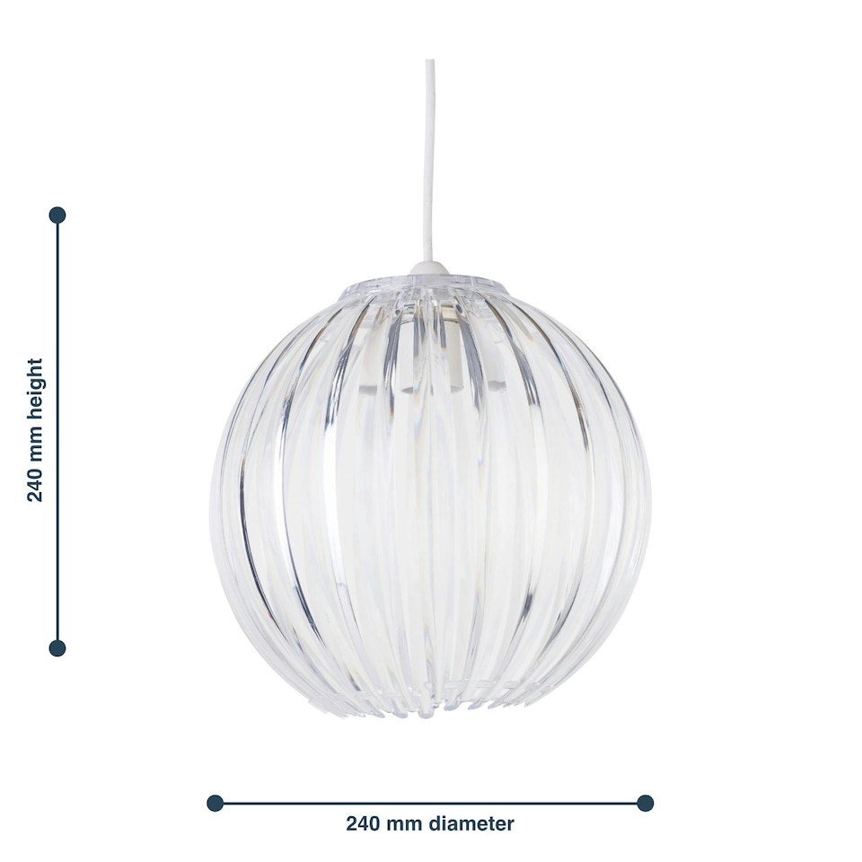 image 1 of Craw - Clear Acrylic Pendant Shade Clear