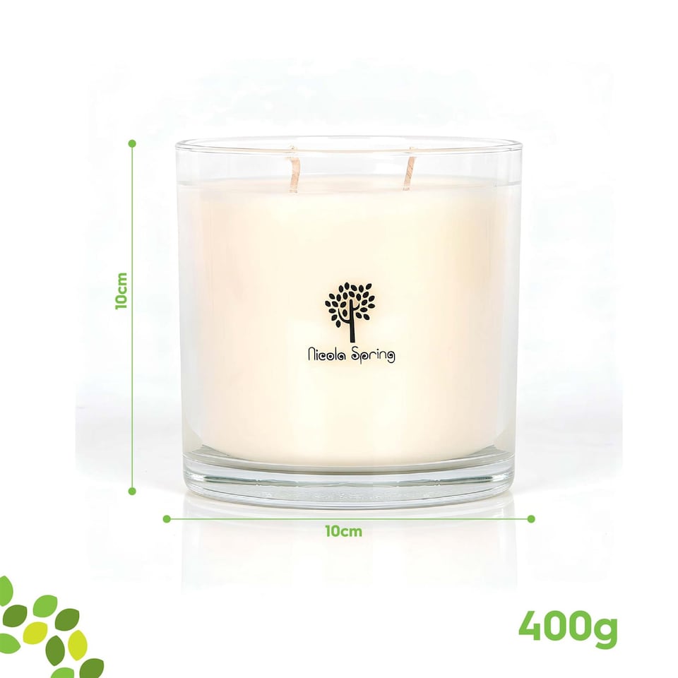 image 1 of Nicola Spring Mulled Wine Scented Candle - 400g 28h Natural Single Wick Soy Wax Aromatherapy Candle Home Fragrance