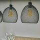 image 1 of ValueLights Novo 3 Way Matte Black Ceiling Light Low Hanging Pendant