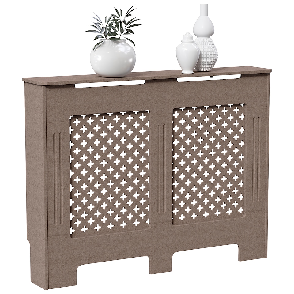 image 1 of Vida Designs Oxford Radiator Cover MDF Cabinet, Unfinished, 111cm