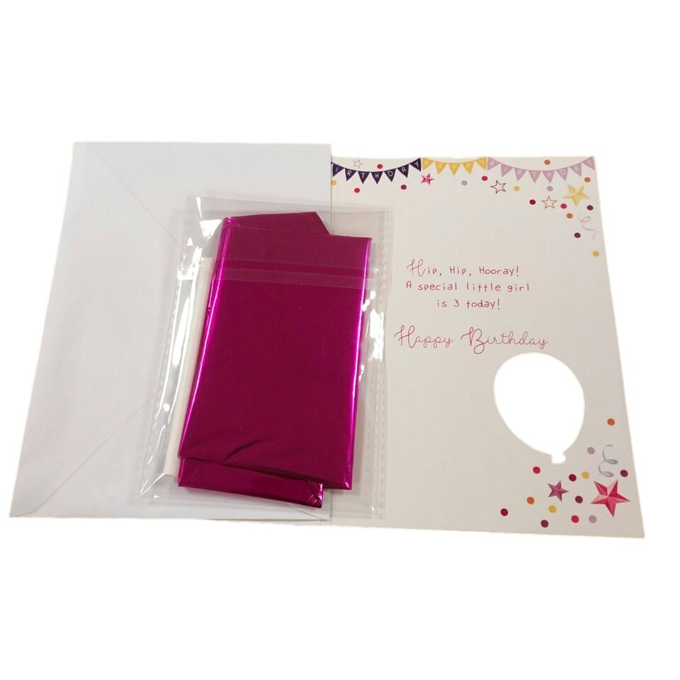 image 1 of Girl You Are 3 Today Balloon Boutique Birthday Greeting Card