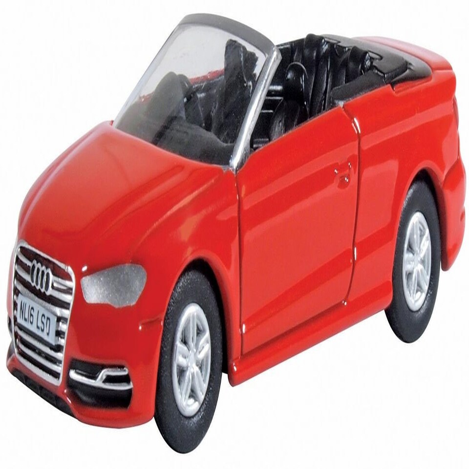 Miniature Audi S3 Cabriolet Noir Mythos 1:76 Oxford Diecast - Neuf Sous Blister