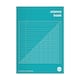image 1 of Rhino A4 64 Page Green 8mm Lined with Margin and 20mm Graph Ruling Reverse Science Book