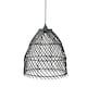 image 4 of ValueLights Battery Operated Outdoor Black Rattan Hanging Pendant Garden Light | Black