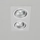 image 4 of BHS Faina 2 Light Adjustable Double Recessed Spotlight | Silver | Silver | 1